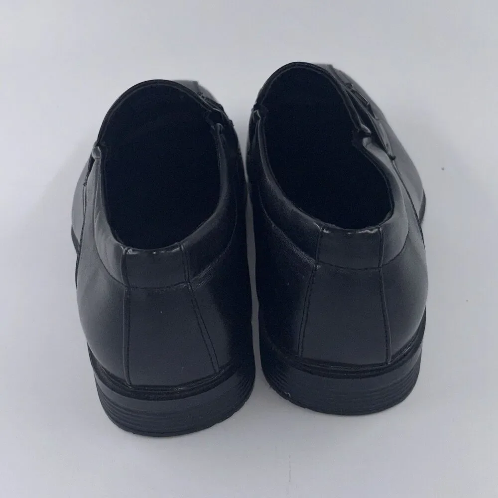 Xray Shoes Men's 13 Black Faux Leather Slip-on Dress Loafers Event Wedding